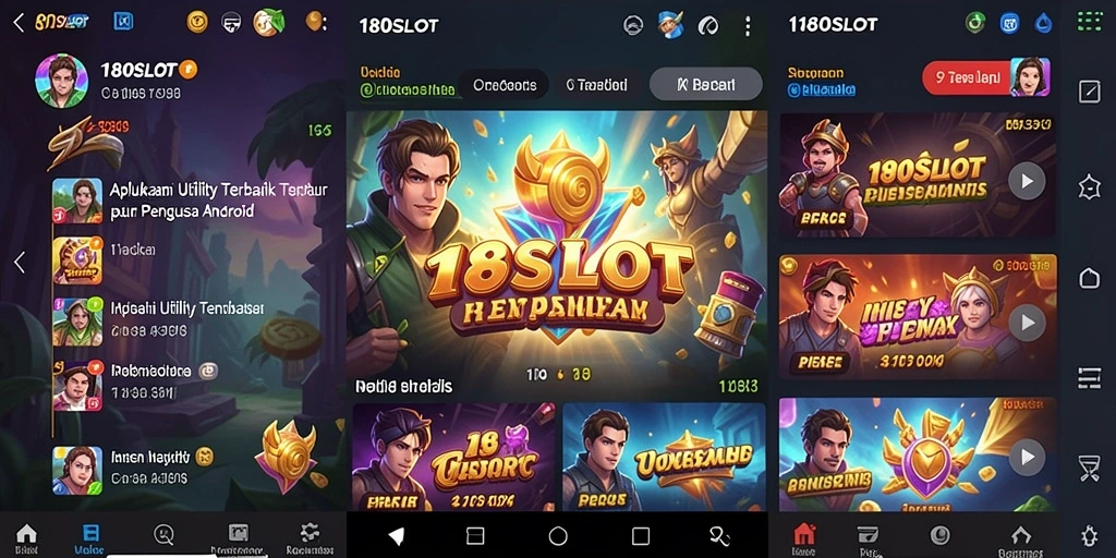 Screenshot utama 180SLOT menampilkan tampilan antarmuka aplikasi yang intuitif.