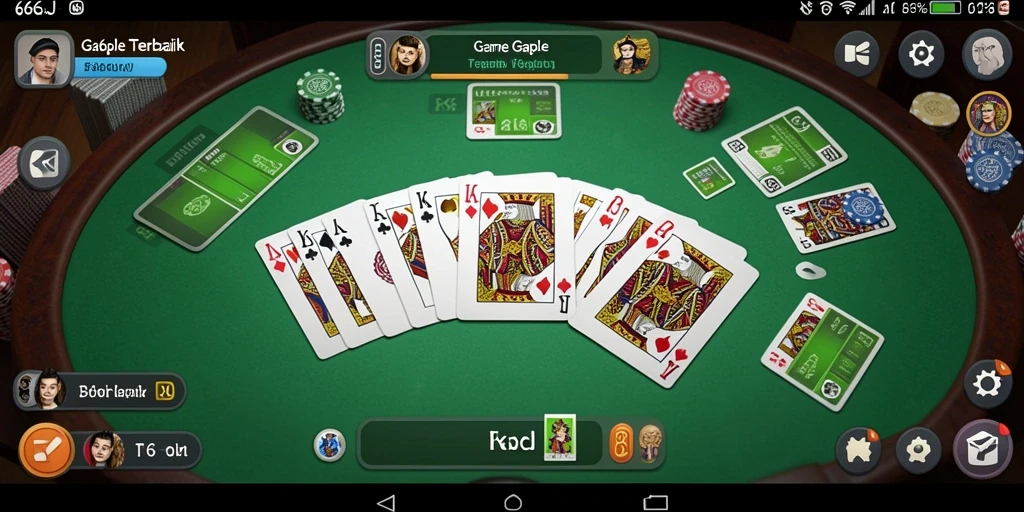 Screenshot gameplay Gaple 666J yang seru dan menantang.