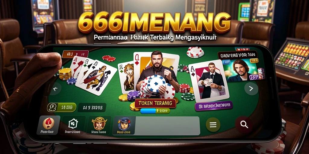 Tampilan gameplay seru di aplikasi Poker 666MENANG.