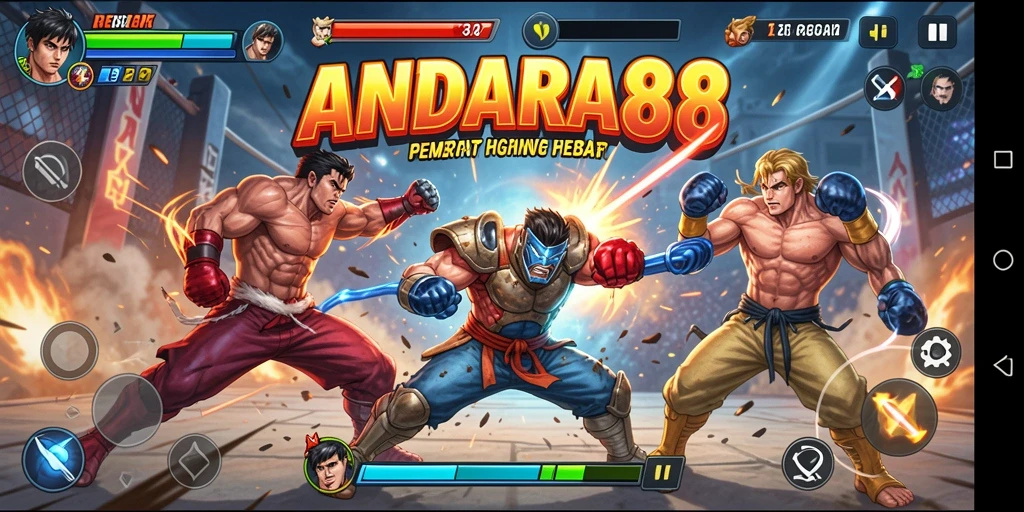 Gameplay ANDARA88 yang intens dengan pertarungan seru.