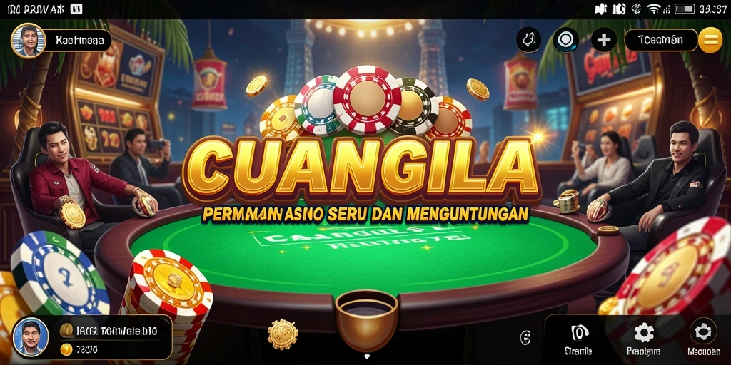 Tampilan gameplay seru dan menarik dalam CUANGILA, aplikasi Kasino terbaik.