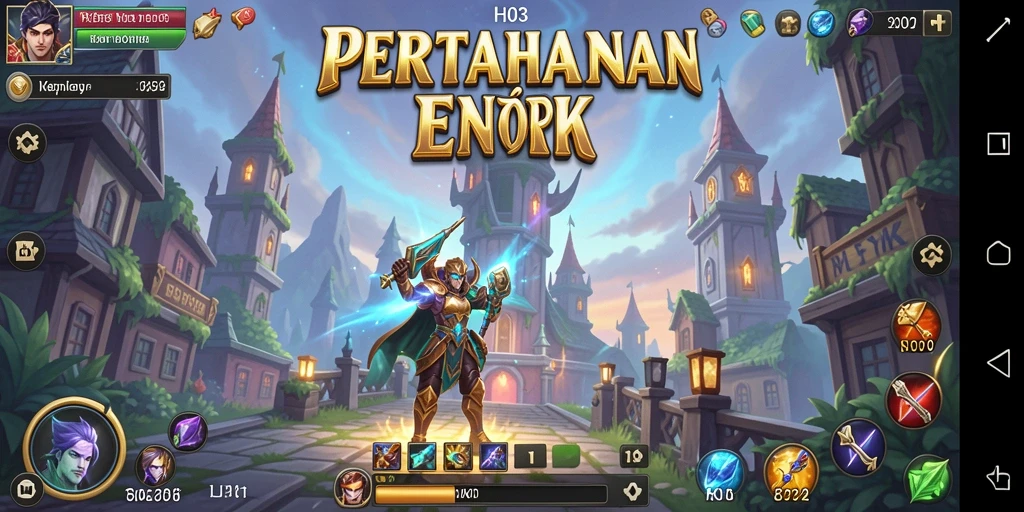 Tangkapan layar H03 menampilkan aksi mendebarkan dalam permainan Tower Defense.