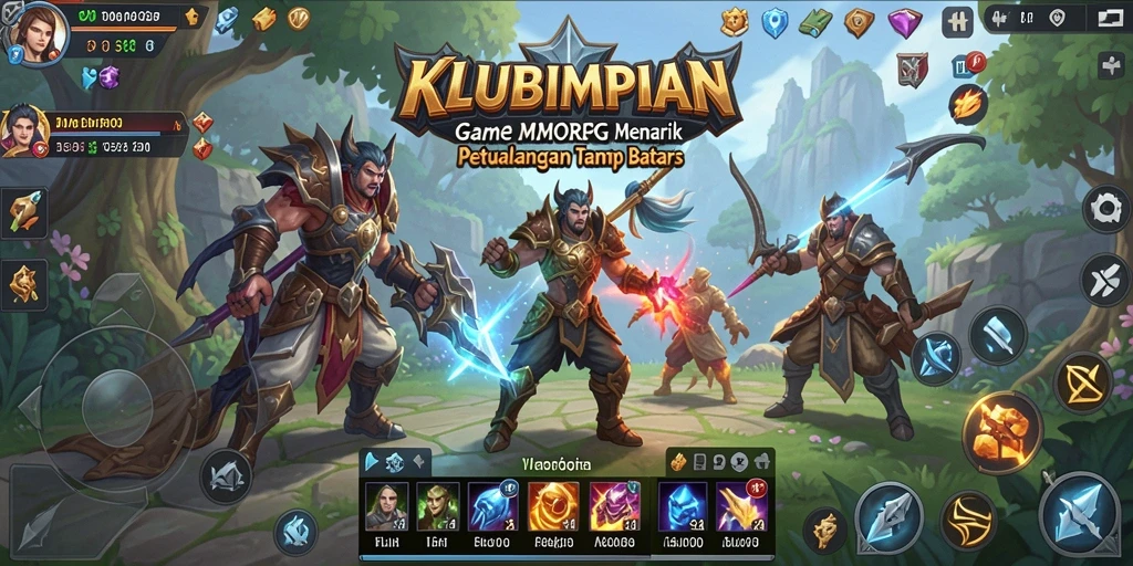 Tangkapan layar gameplay <strong>KLUBIMPIAN</strong> yang menunjukkan pertarungan seru di dunia MMORPG.