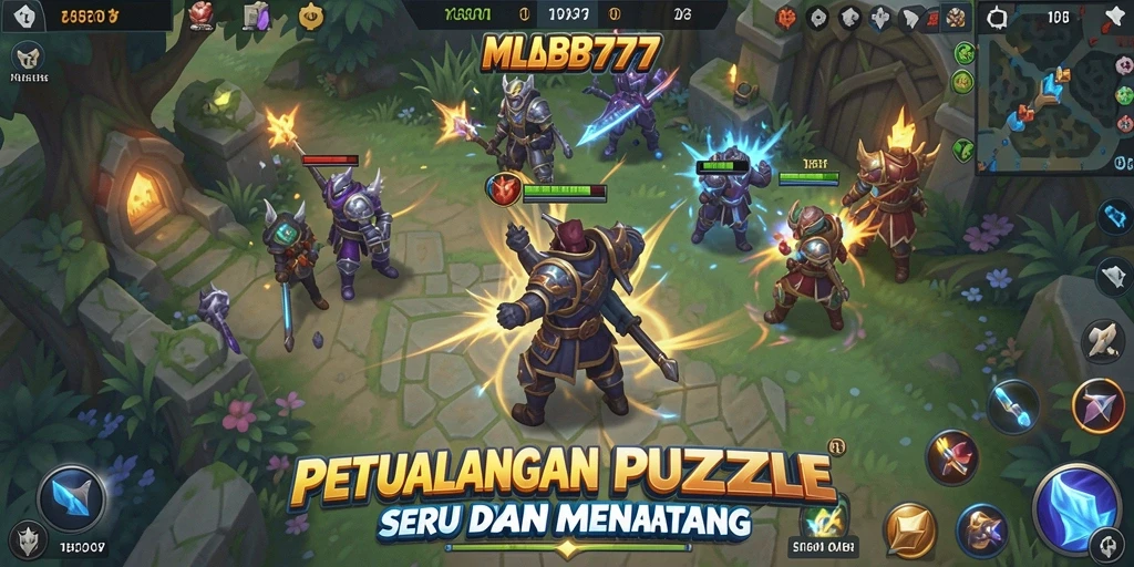 Tampilan gameplay MLBB777 yang seru dan menantang.