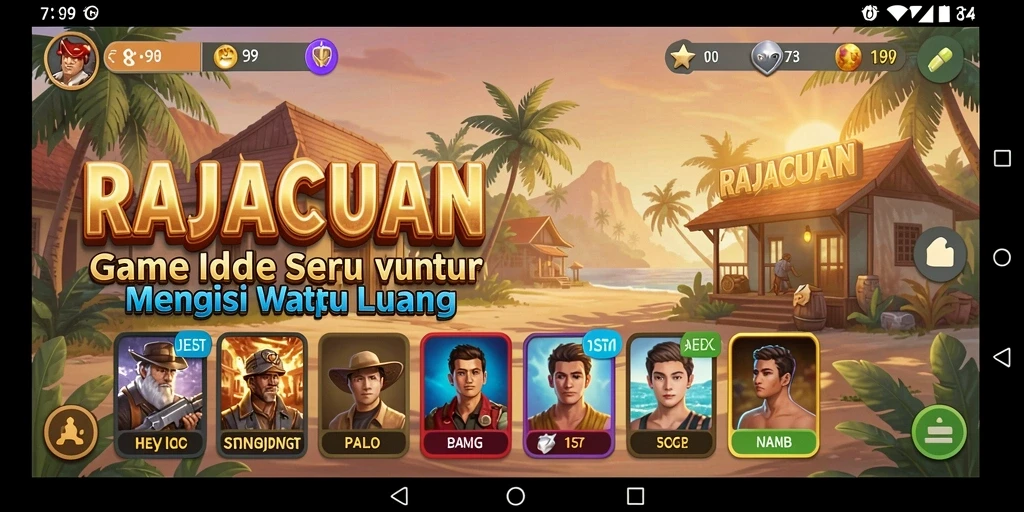 Menampilkan gameplay santai dari RAJACUAN yang menarik.