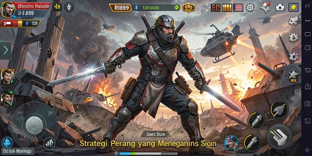 Tampilan gameplay RI889 yang menarik dengan aksi strategi mendebarkan.