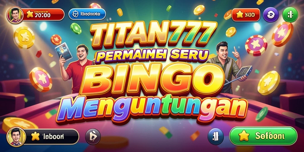 Tampilan screenshot utama menunjukkan keseruan bermain Bingo di TITAN777.